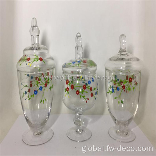 Lolly Jars glass candy jar with lid and color box Factory